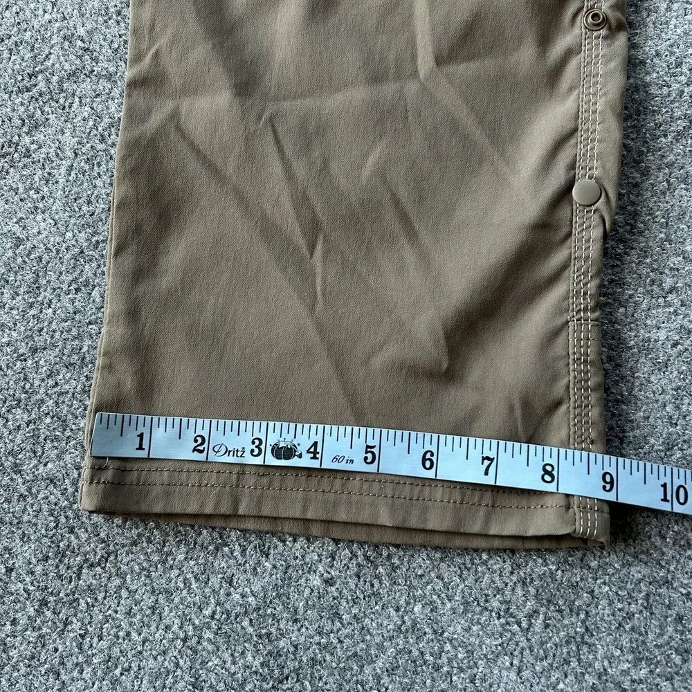 Prana Breathe Pants Mens Large 30L Brown Nylon Hiking Cargo Style‎ MAST30111